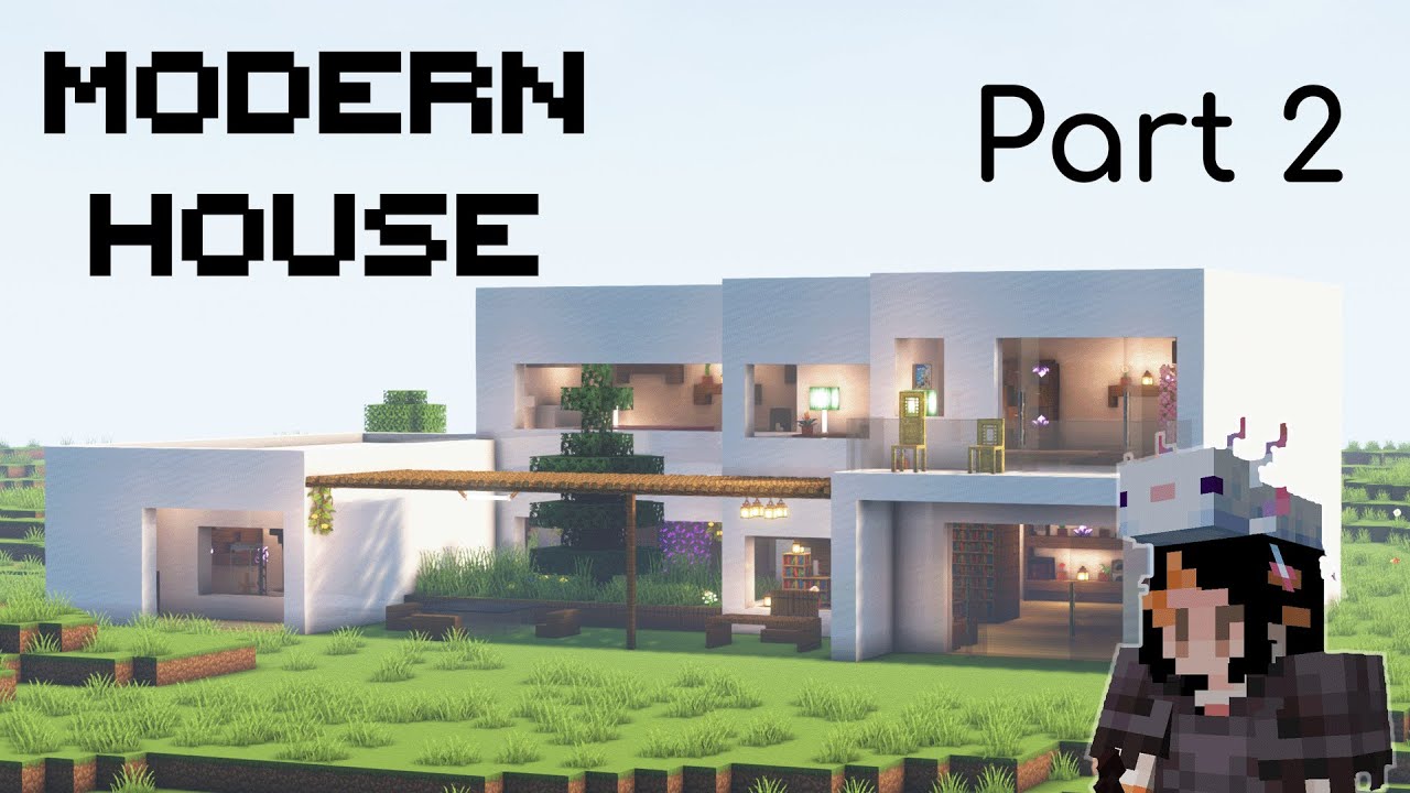 How to Make a Modern Home in Minecraft Part 2 - TokyVideo