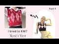 Knit Argyle Vest Tutorial ✨ part.1 [step by step]