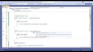 C#  Highlights | What is Default Interface Method ?