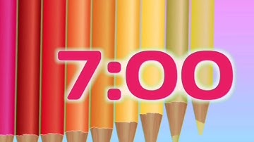 7 Minute Countdown Timer with Music For Classroom
