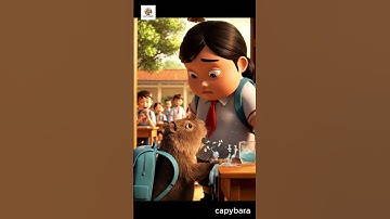 Capybara đi học bị bạn béo bắt nạt 🦫💔 | Capybara#short