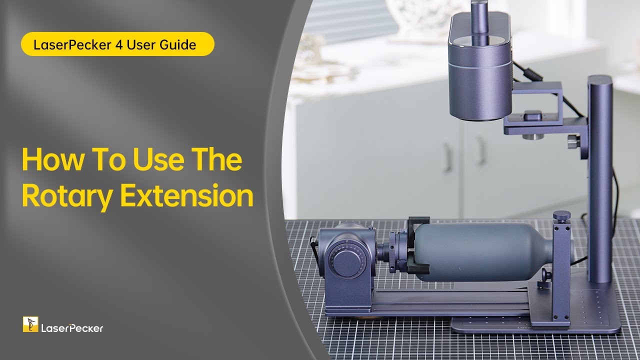 How To Use The Rotary Extension For LaserPecker 4 