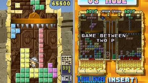 Tetris Plus Arcade Easy Puzzle Mode 174200 ^^;