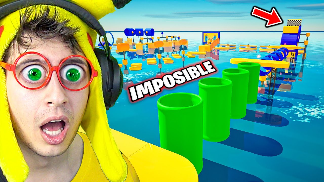 100 Niveles de Parkour Acuático en Fortnite ⛔!