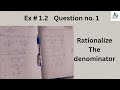 Ex#1.2, question no.1, 9th class Mathematics, new book 2025