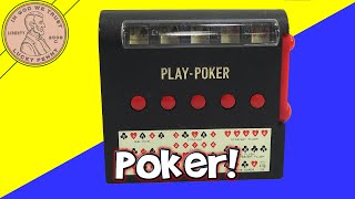 Vintage 1970 WACO Made In Japan Play Poker Slot Machine Poker Game