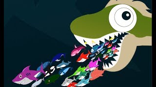 Greedy Plesiosaurus vs Super Narwhals | Baby Shark Calls For Help | Dinosaurs Names for Kids