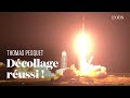 Le décollage de Thomas Pesquet et la fusée SpaceX vers la Station spatiale internationale en replay