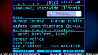 Memorial Day Weekend! LIVE Scanner Audio from DuPage County Illinois Police/Fire Radio Traffic