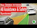 2021 ŠKODA OCTAVIA - All Assistance Systems Explained & Animated  Travel Assist, Lane Assist, Matrix