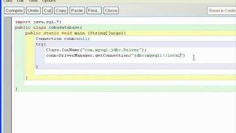 mysql sederhana - java blueJ
