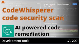 New feature in CodeWhisperer: AI based code remediation for security vulnerabilities