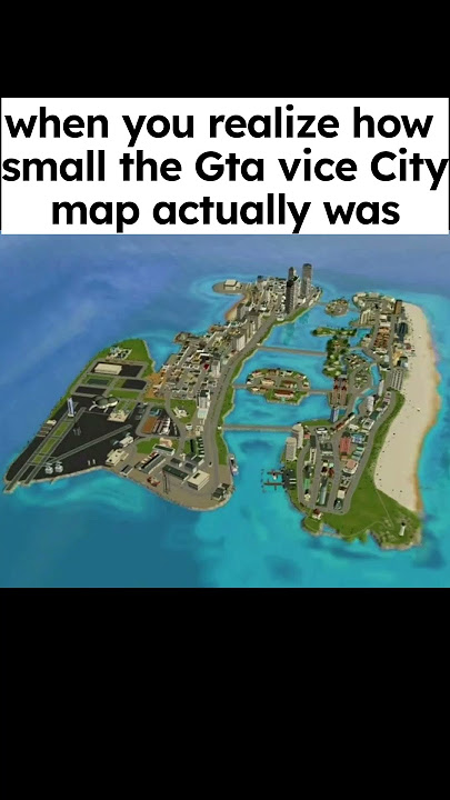 Gta vice City map was so small 😭💔🥀#gtavicecity #vicecity #gta