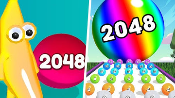 Jelly man 2048 vs Dancing Ball Fun - Max Level Gameplay (Part 1)