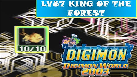 Digimon World 2003 Card Battle - LV87 King of the Forest + SaberLeomon