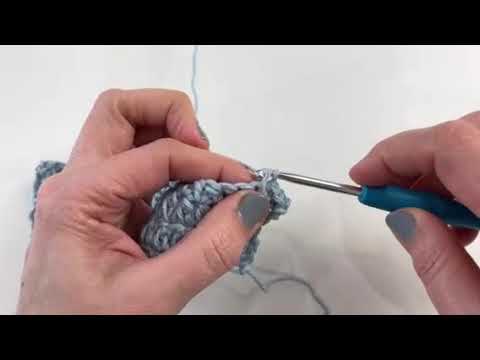 Extended single crochet stitch (esc) by @loopyhandmade