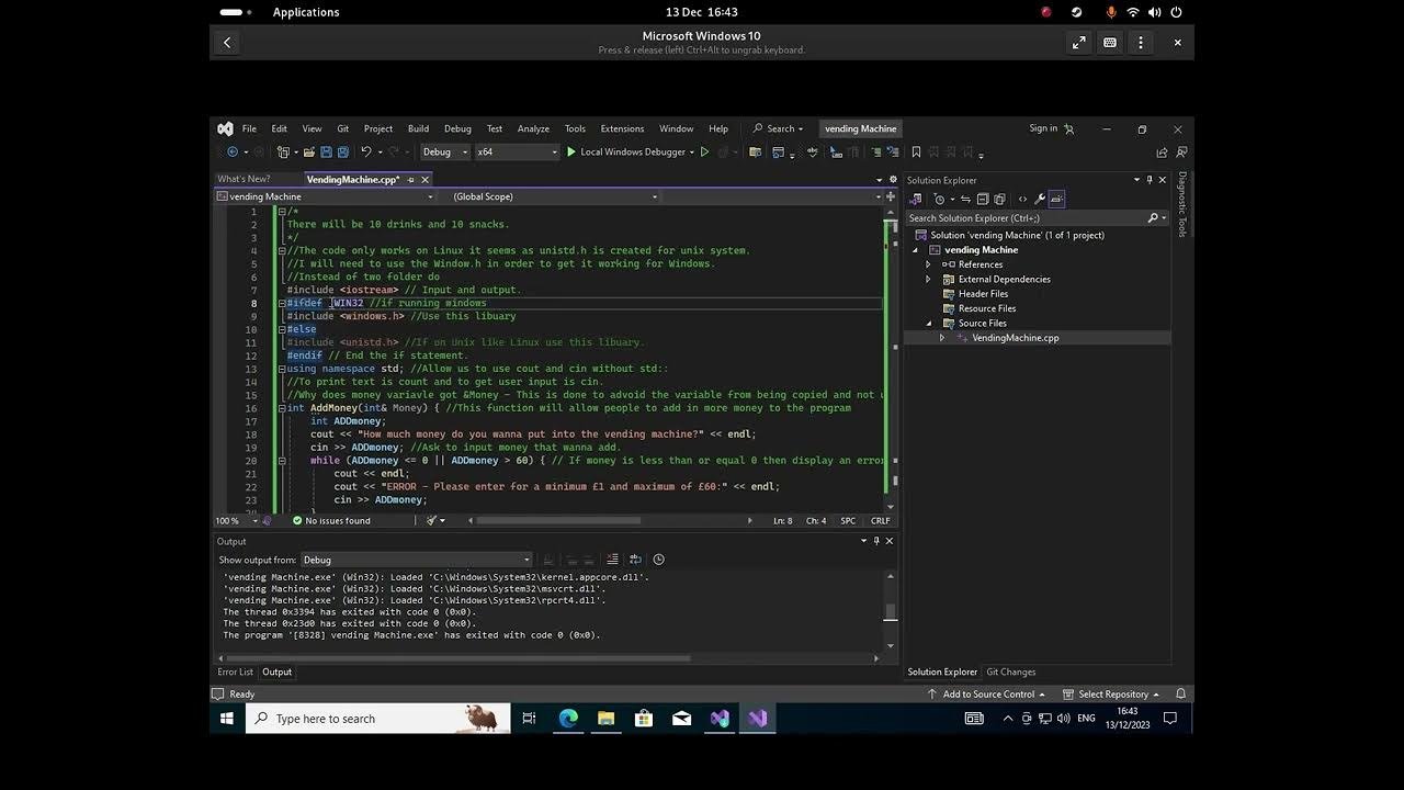 C if statment in the library usage include window h and unistd h