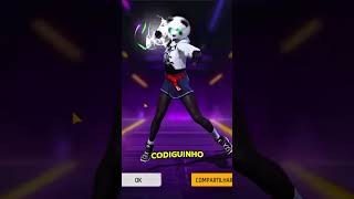 Codiguin infinito Panda Urbano no Free Fire FF 2025! #freefire #garenafreefire #codiguin #ff #fypシ゚