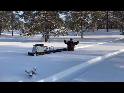 Снег 80 см. Мотособака по глубокому снегу/ LONG и СТАНДАРТ