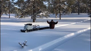 Снег 80 см. Мотособака по глубокому снегу/ LONG и СТАНДАРТ
