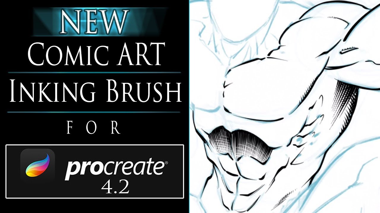 COMIC & CARTOON Ink Set #1: 20+ Professional Inking Brushes for Procreate —