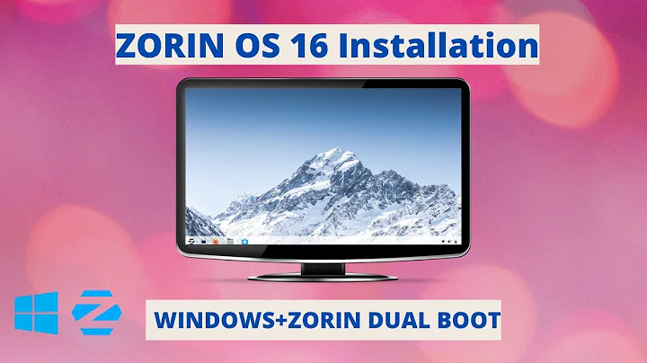 Zorin OS 16 + Windows 10 Dual Boot UEFI Tutorial | Install Zorin OS Core Along With Win10 | NCX Tech