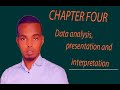 Sida loo qoro  chapter four  data analysis presentation and interpretation