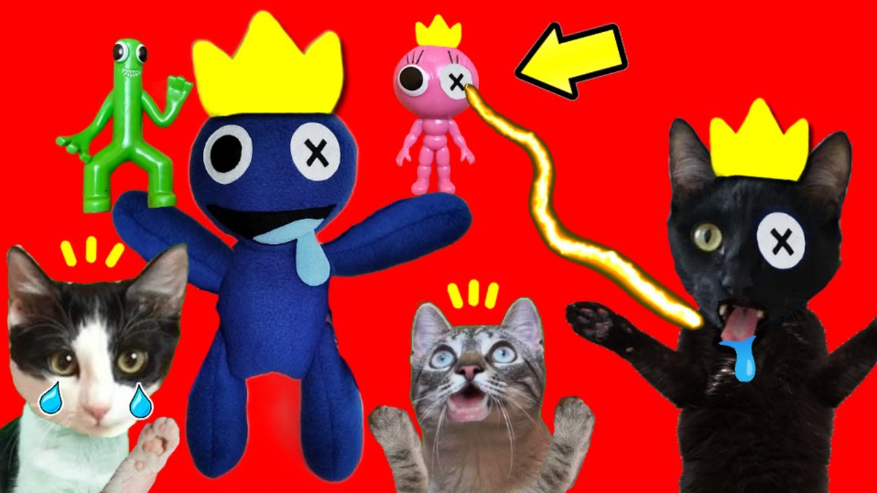 Rainbow Friends bebés que tienen un nuevo poder en la vida real / Videos de gatitos Luna y Estrella