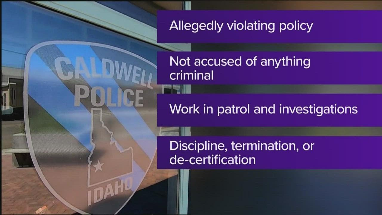 Five Caldwell police officers under investigation for potential de-certification