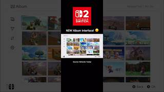 [NEW] Switch 2 Photo Album UI 🧐 #switch2 #nintendo