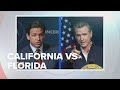 California vs Florida: The Gavin Newsom and Ron DeSantis debate