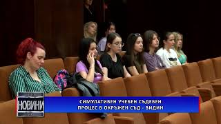 Симулативен учебен съдебен процес в Окръжен съд – Видин