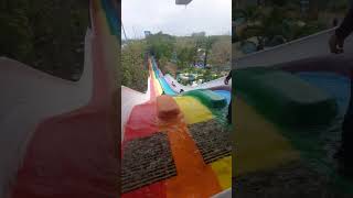 Extreme and Fun Rainbow Speed Racer Waterslide in The Philippines #shorts #rainbowslide #slide #fun