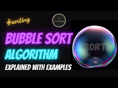 Bubble Sort Algorithm | At A Glance! #bubblesort
