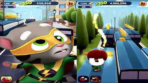 Super Tom - Talking Tom Gold Run - Cool Android Reverse Gameplay!!!!