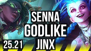 SENNA & Pantheon vs JINX & Braum (ADC) | 10/4/19, Godlike | EUW Master | 25.21