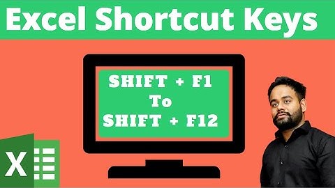 Excel Shortcut Keys | SHIFT + F1 To SHIFT + F12 | Excel Life - Amit Kumar
