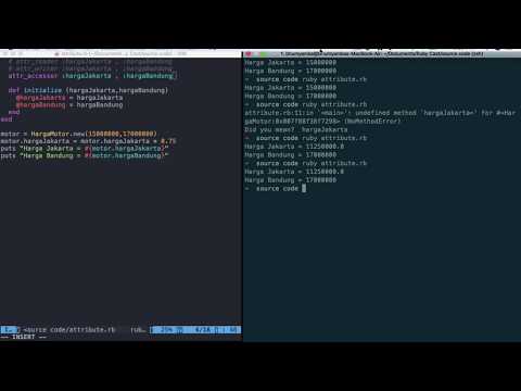 Ruby Programming Tutorial - Attribute