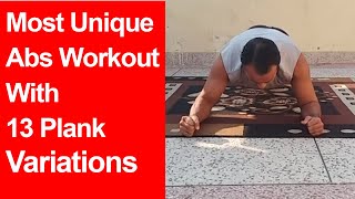 Most Unique Abs Workout With 13 Plank Variations