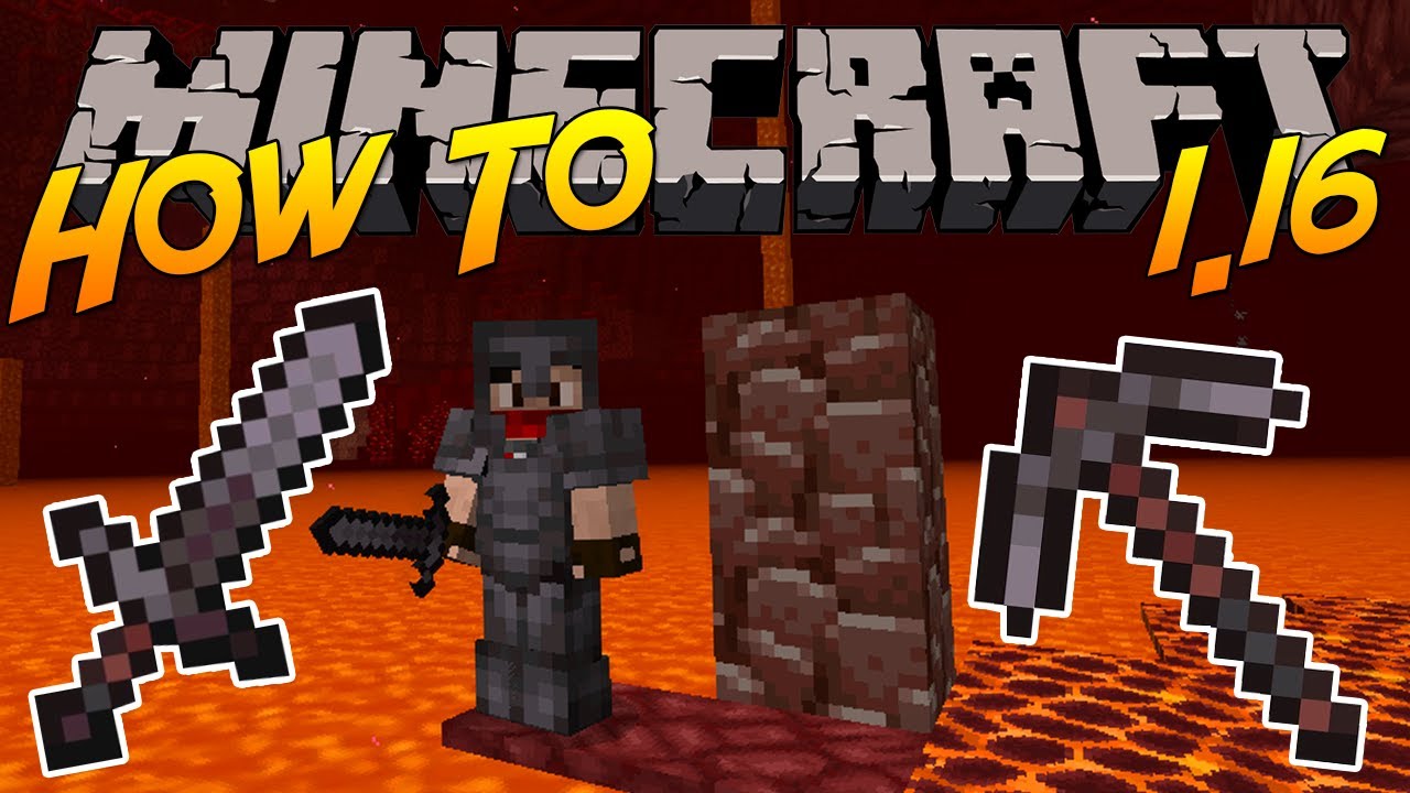 Minecraft 1.16 |  How to: Craft Netherite Armor and Tools [Most Powerful]