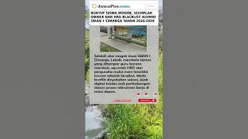HRD DAN PENGUSAHA BLACKLIST LULUSAN SMAN 1 CIMARGA #kabarterkini #beritanasional #beritaterkini