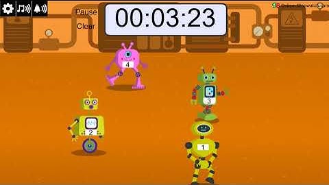 10 minute Robot Race timer
