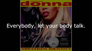 Donna Summer - Body Talk LYRICS SHM 