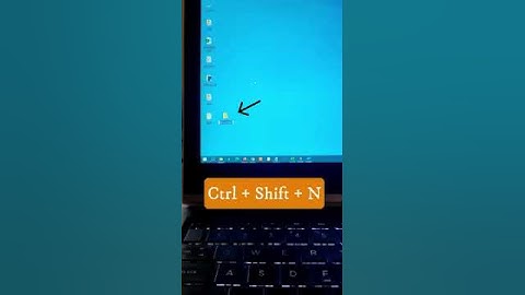 Create a New Folder using Keyboard Shortcut #shorts #trending #shortcuts