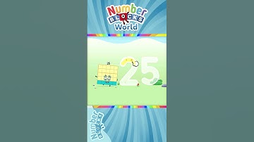Numberblocks World - Meet Numberblock Twenty Five and Learn How to Trace the Number 25 | BlueZoo