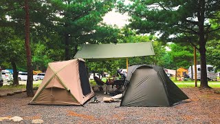 Camping with Friend - Rain Pouring - How summer camping works in Korea #2