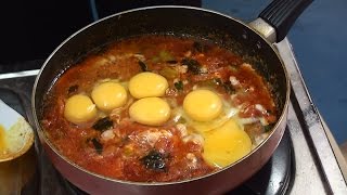 Hot and Delicious Egg Tomato (DRY) Curry Making - Indian Recipes screenshot 4