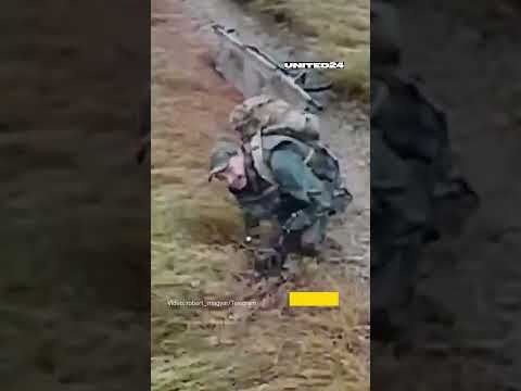 Russian Soldiers Found Ukrainian Drone Lying in Ambush #warinukraine
