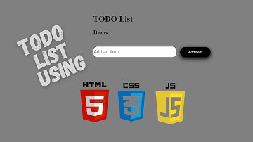 Mini Project Todo List Using Html, CSS and JavaScript