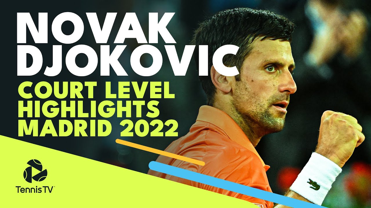 Novak Djokovic Court-Level Brilliance vs Hurkacz Madrid 2022 Highlights